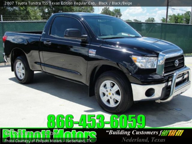 2007 Toyota Tundra TSS Texas Edition Regular Cab in Black