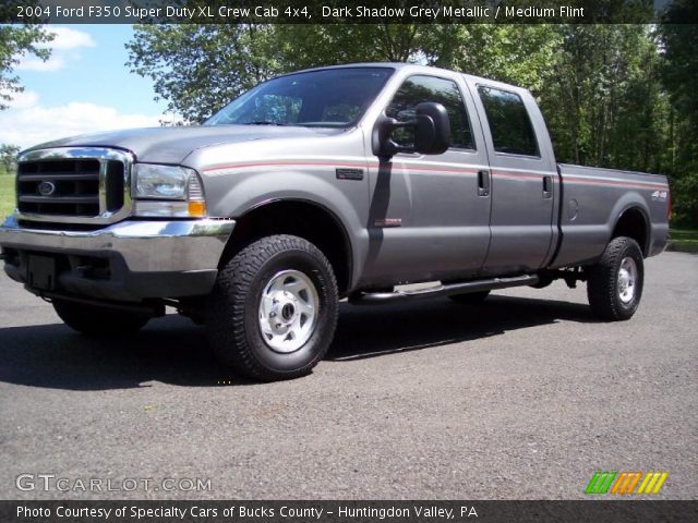2004 Ford F350 Super Duty XL Crew Cab 4x4 in Dark Shadow Grey Metallic