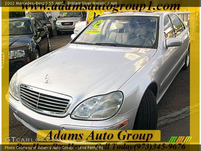 2002 Mercedes-Benz S 55 AMG in Brilliant Silver Metallic
