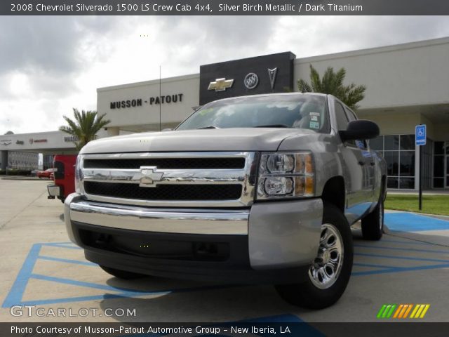 2008 Chevrolet Silverado 1500 LS Crew Cab 4x4 in Silver Birch Metallic