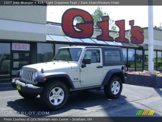 2007 Jeep Wrangler X 4x4 in Light Graystone Pearl