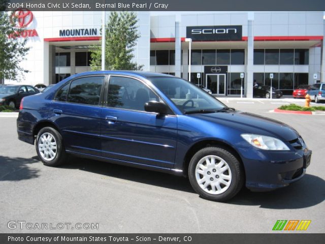 2004 Honda Civic LX Sedan in Eternal Blue Pearl
