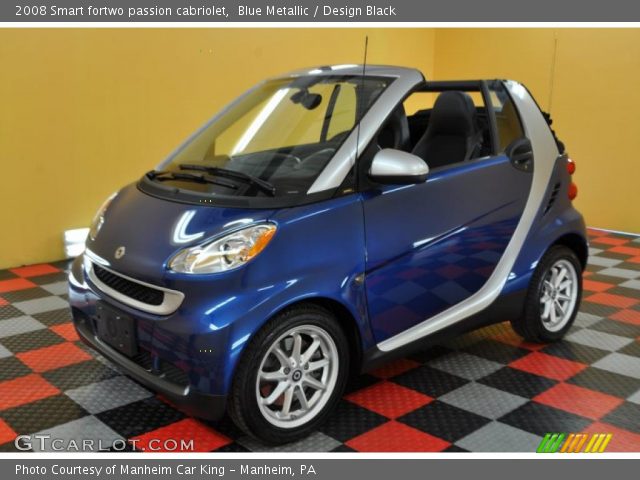 2008 Smart fortwo passion cabriolet in Blue Metallic