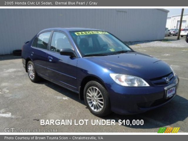 2005 Honda Civic LX Sedan in Eternal Blue Pearl