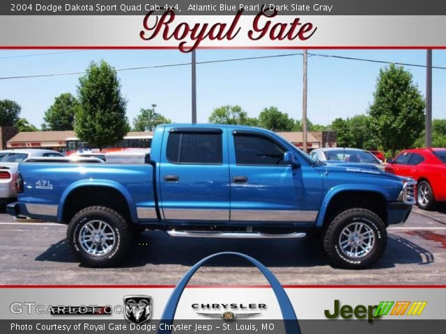 2004 Dodge Dakota Sport Quad Cab 4x4 in Atlantic Blue Pearl