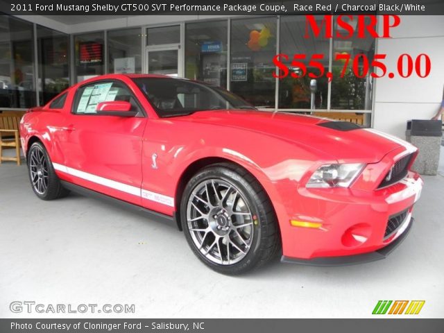 2011 Ford Mustang Shelby GT500 SVT Performance Package Coupe in Race Red