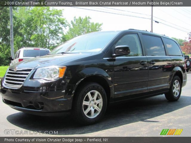 2008 Chrysler Town & Country Touring in Brilliant Black Crystal Pearlcoat
