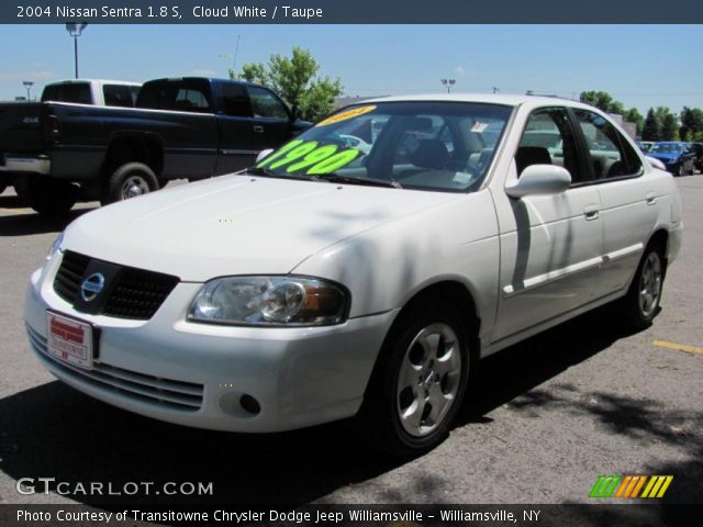 2004 Nissan Sentra 1.8 S in Cloud White