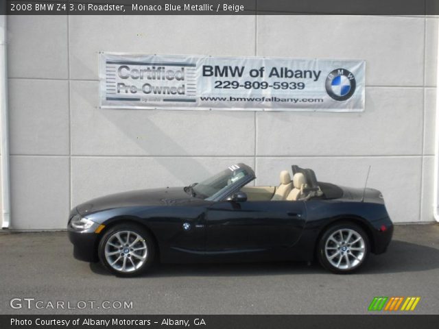 2008 BMW Z4 3.0i Roadster in Monaco Blue Metallic