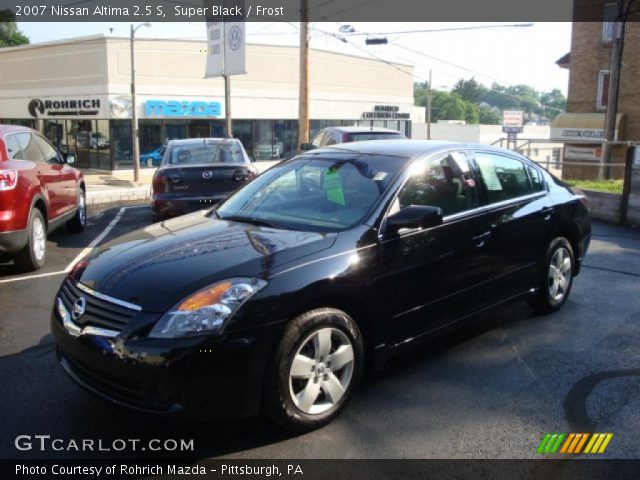 2007 Nissan Altima 2.5 S in Super Black