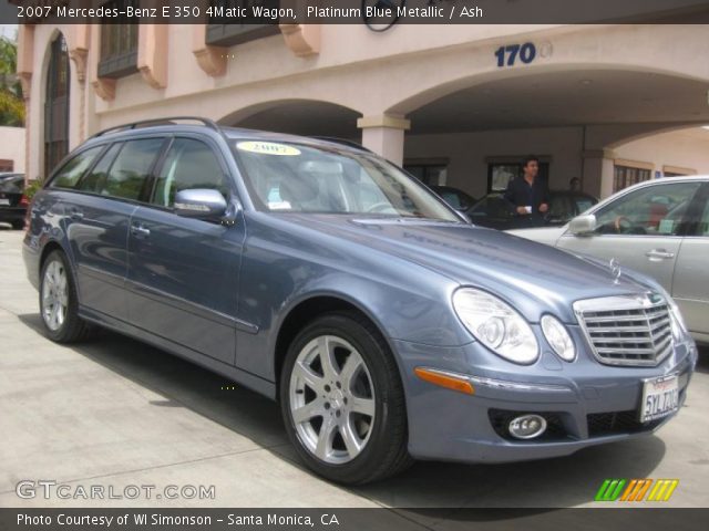 2007 Mercedes-Benz E 350 4Matic Wagon in Platinum Blue Metallic