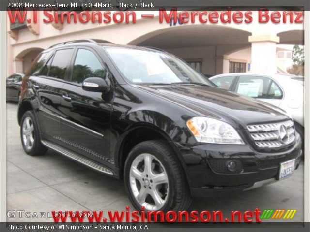 2008 Mercedes-Benz ML 350 4Matic in Black