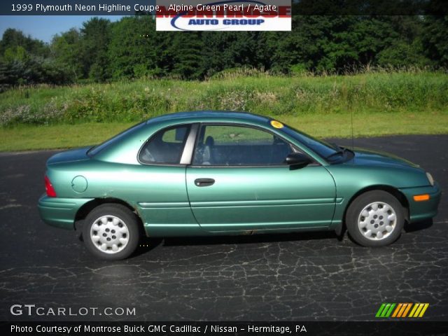 1999 Plymouth Neon Highline Coupe in Alpine Green Pearl