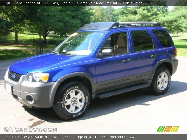 2005 Ford Escape XLT V6 4WD in Sonic Blue Metallic