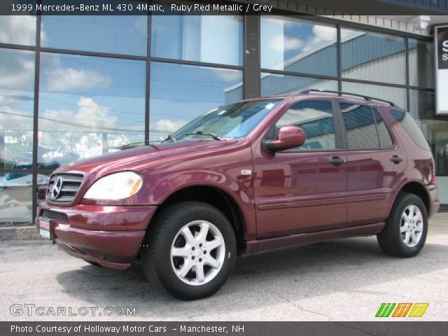 1999 Mercedes-Benz ML 430 4Matic in Ruby Red Metallic