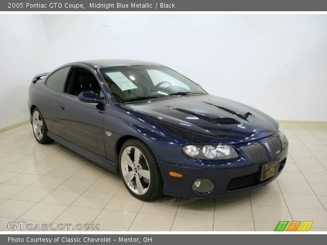 2005 Pontiac GTO Coupe in Midnight Blue Metallic