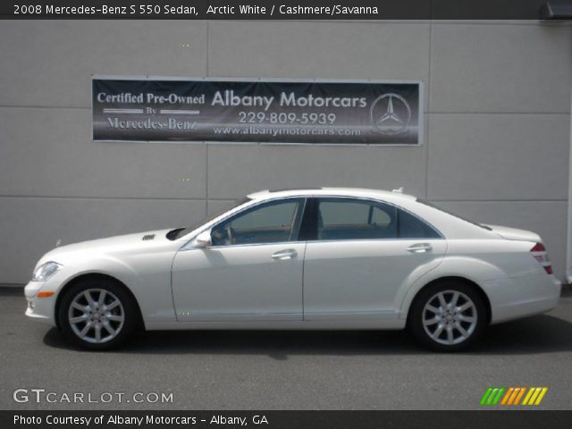 2008 Mercedes-Benz S 550 Sedan in Arctic White