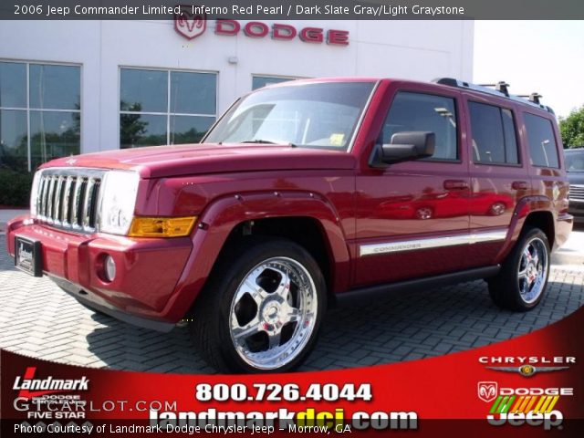 2006 Jeep Commander Limited in Inferno Red Pearl