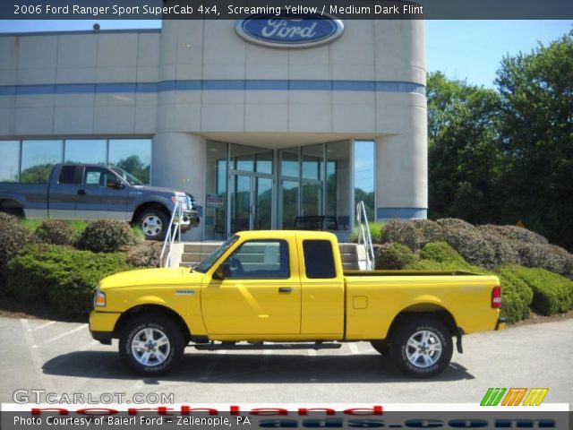 2006 Ford Ranger Sport SuperCab 4x4 in Screaming Yellow