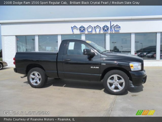 2008 Dodge Ram 1500 Sport Regular Cab in Brilliant Black Crystal Pearl