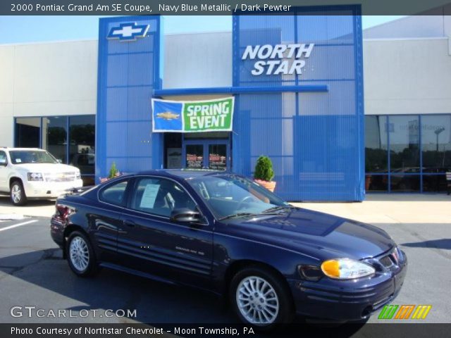 2000 Pontiac Grand Am SE Coupe in Navy Blue Metallic