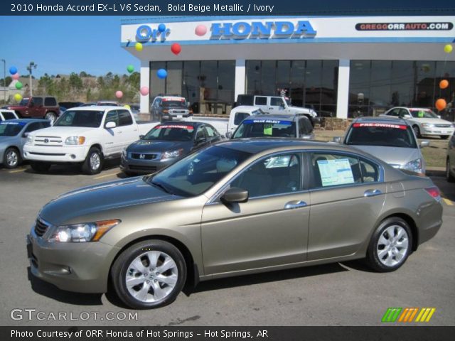 2010 Honda Accord EX-L V6 Sedan in Bold Beige Metallic