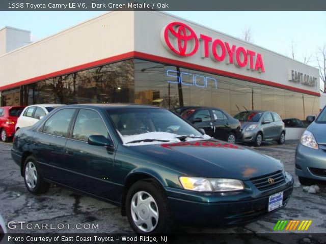 1998 Toyota Camry LE V6 in Dark Green Metallic