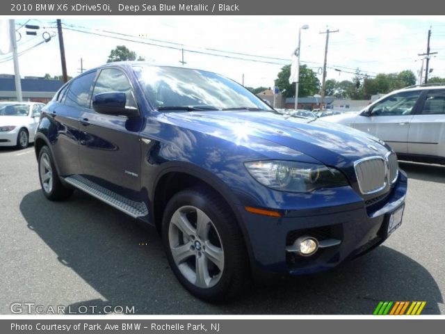 2010 BMW X6 xDrive50i in Deep Sea Blue Metallic
