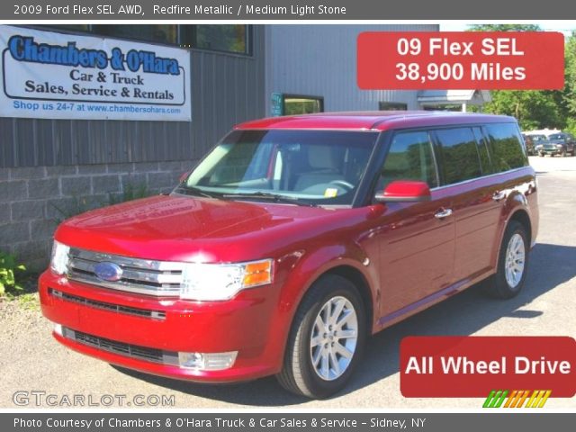 2009 Ford Flex SEL AWD in Redfire Metallic
