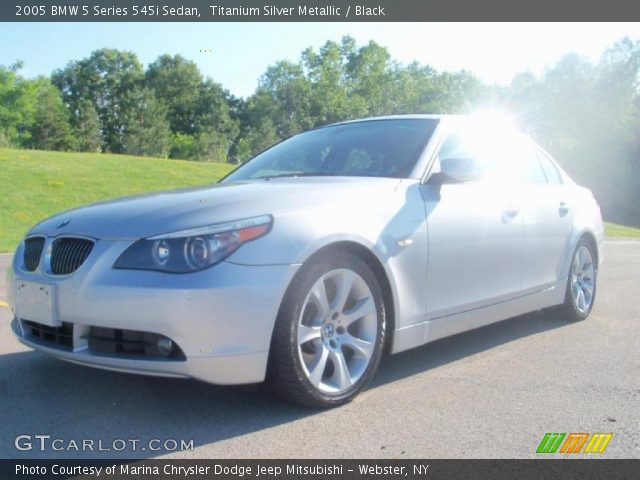 2005 BMW 5 Series 545i Sedan in Titanium Silver Metallic