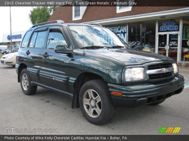2003 Chevrolet Tracker 4WD Hard Top in Dark Green Metallic