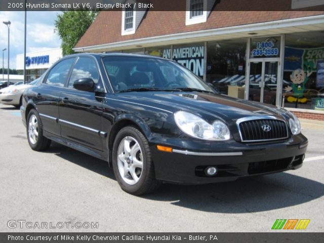 2005 Hyundai Sonata LX V6 in Ebony Black