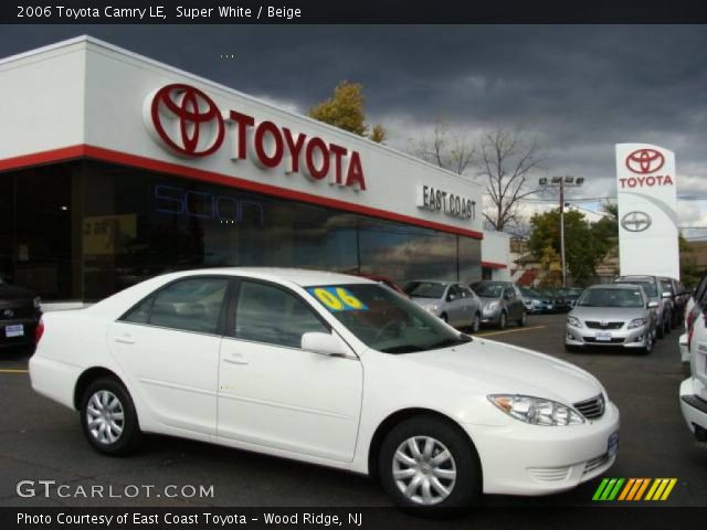 2006 Toyota Camry LE in Super White