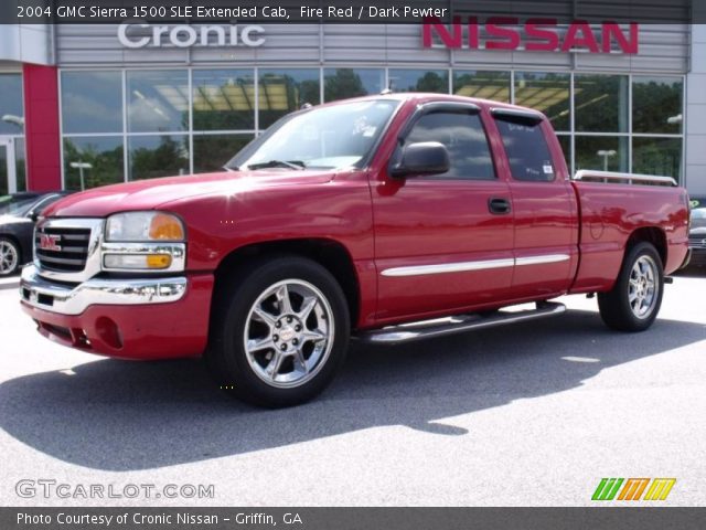 2004 GMC Sierra 1500 SLE Extended Cab in Fire Red