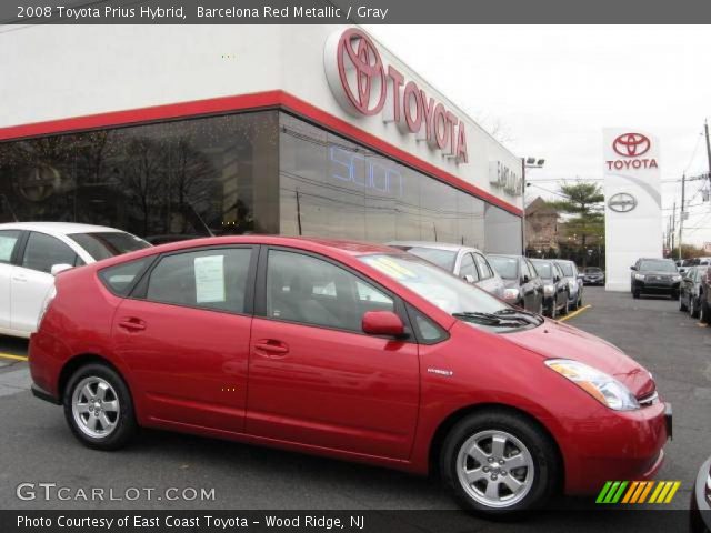 2008 Toyota Prius Hybrid in Barcelona Red Metallic
