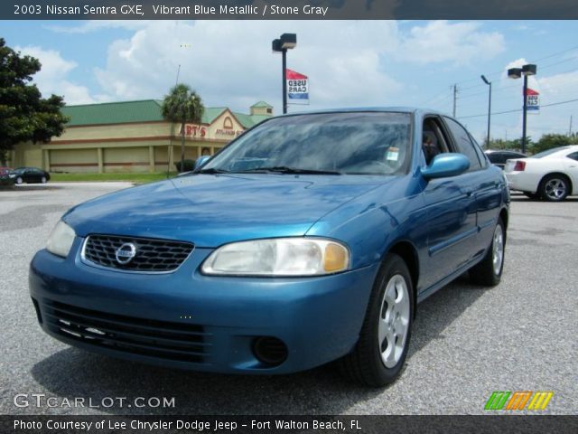 2003 Nissan Sentra GXE in Vibrant Blue Metallic
