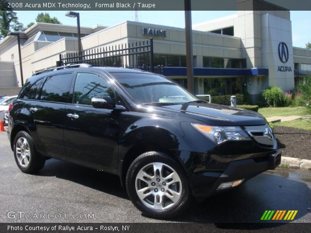 2008 Acura MDX Technology in Formal Black