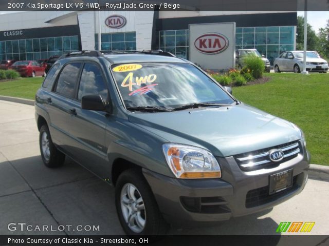 2007 Kia Sportage LX V6 4WD in Royal Jade Green