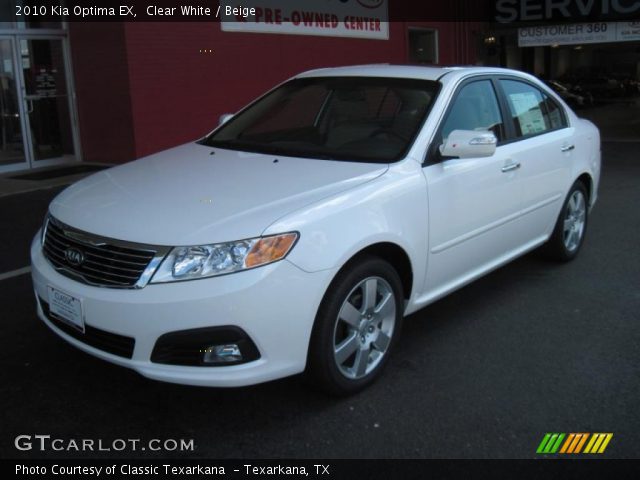 2010 Kia Optima EX in Clear White