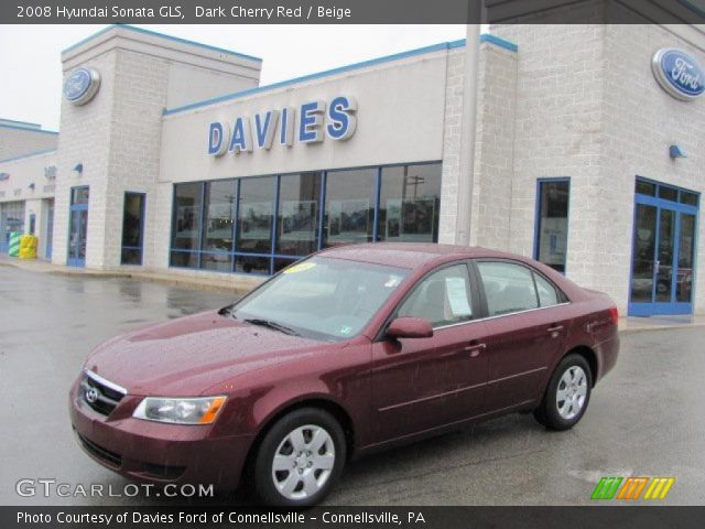 2008 Hyundai Sonata GLS in Dark Cherry Red
