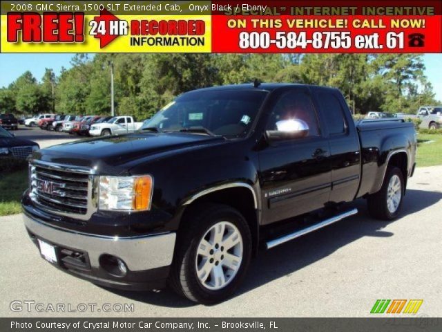 2008 GMC Sierra 1500 SLT Extended Cab in Onyx Black