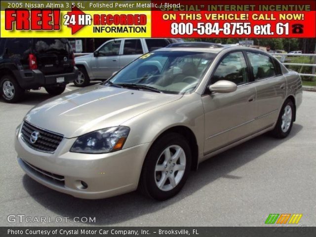 2005 Nissan Altima 3.5 SL in Polished Pewter Metallic