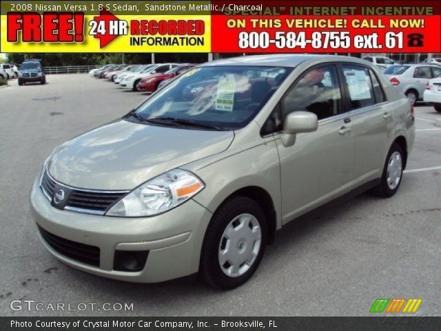 2008 Nissan Versa 1.8 S Sedan in Sandstone Metallic