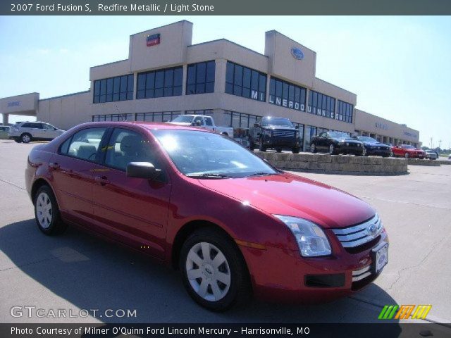 2007 Ford Fusion S in Redfire Metallic