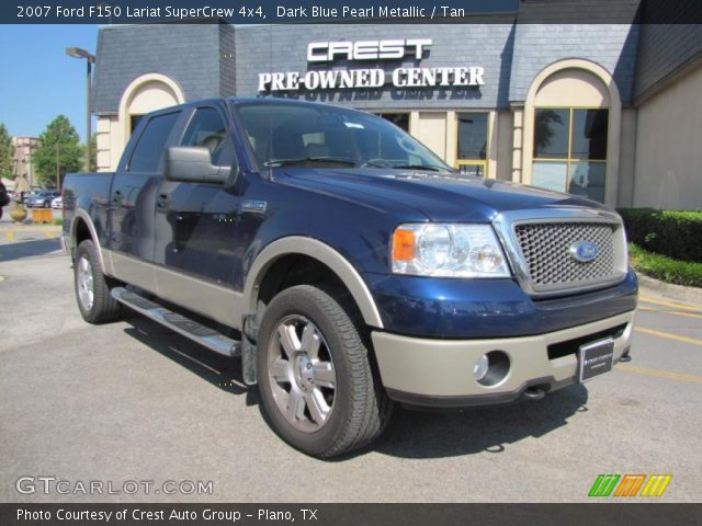 2007 Ford F150 Lariat SuperCrew 4x4 in Dark Blue Pearl Metallic