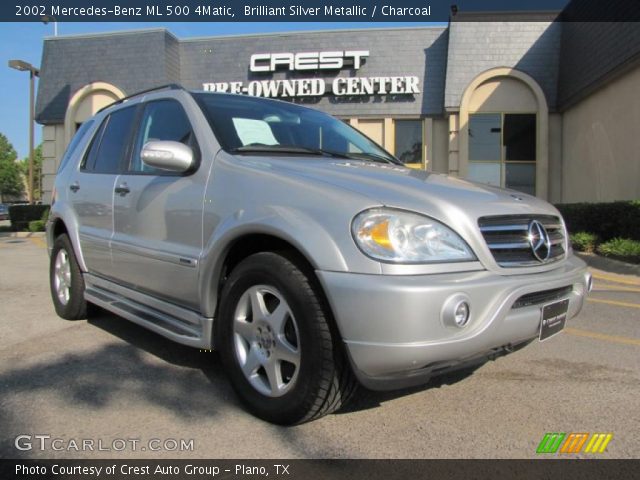 2002 Mercedes-Benz ML 500 4Matic in Brilliant Silver Metallic