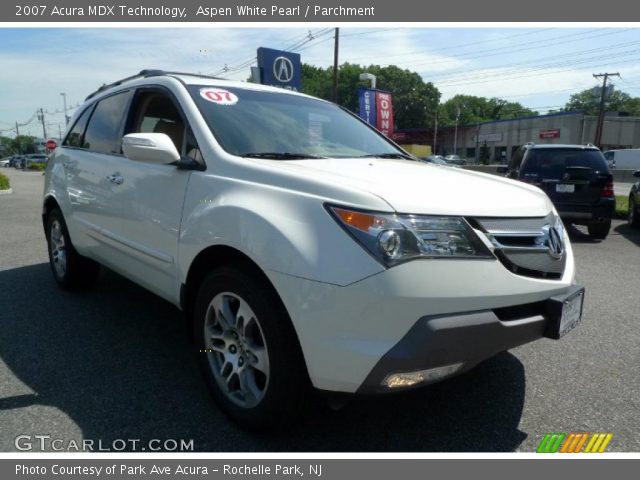 2007 Acura MDX Technology in Aspen White Pearl