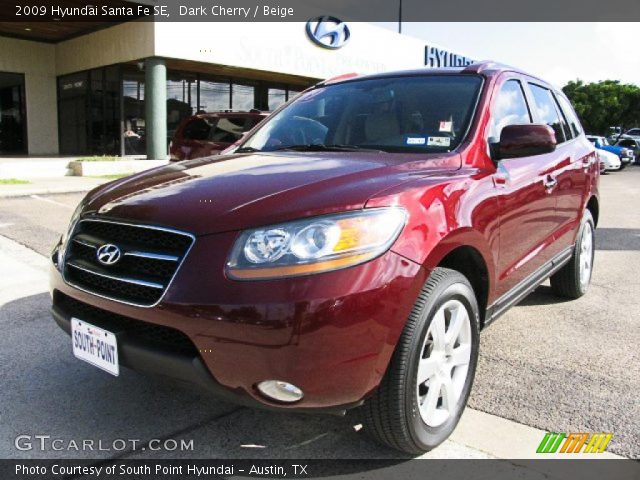 2009 Hyundai Santa Fe SE in Dark Cherry