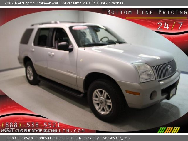 2002 Mercury Mountaineer AWD in Silver Birch Metallic