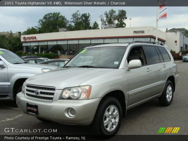 2001 Toyota Highlander V6 4WD in Millennium Silver Metallic